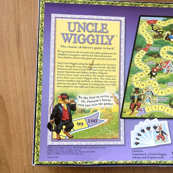 The Uncle Wiggily Game 2016 Version Retro Board Game Winning Moves All Pieces - Picture 4 of 7